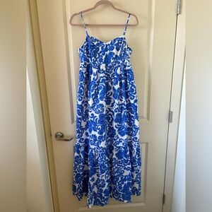 NWT Sugarlips Blue and White Floral Dress